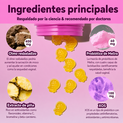 Melira™ – Probiótico Femenino en Gomitas para el Bienestar Íntimo